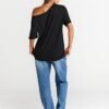 Womens Off The Shoulder Tops Oversized TShirts Short Sleeve Tees