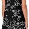 Women Casual Short Sleeve Crew Neck T Shirt Dresses Loose Swing with Pockets