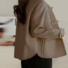 Plus Size Women's Retro Lapel Single-Breasted High-Quality Short Jacket